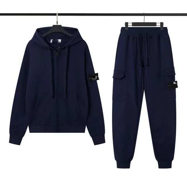 Stone Island Hoodie and Joggers Set Navy