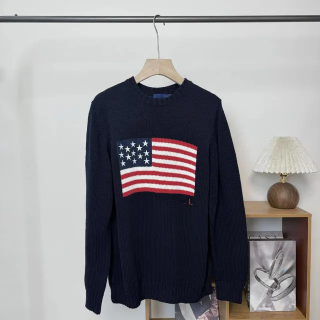 Polo Ralph Lauren Polo Sweater USA Flag Intarsia
