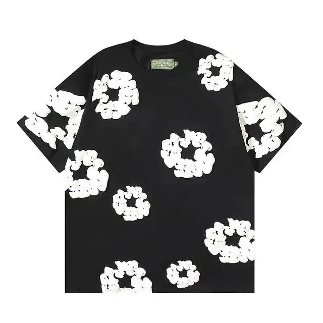 Gallery Dept. Floral Print Tee Scrunched Flower Pattern