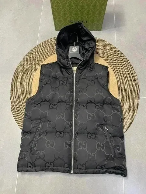 Gucci GG Monogram Puffer Vest Monogram Print