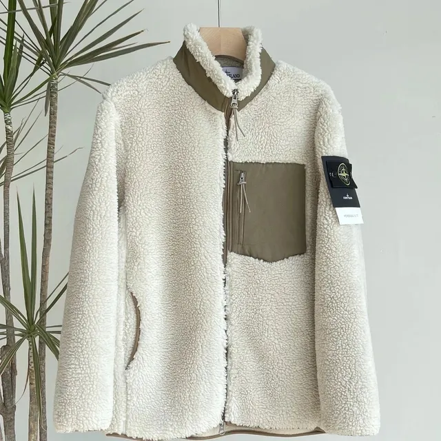 Stone Island Fleece Jacket Shearling