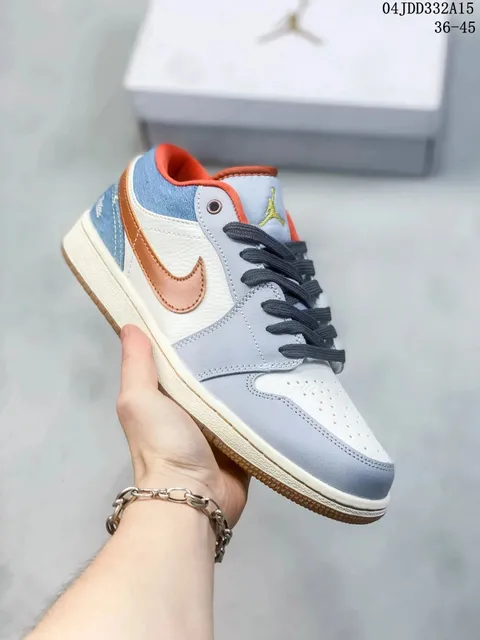 Air Jordan 1 Low Denim and Leather