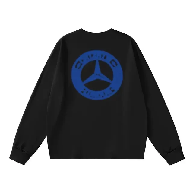 Mercedes-Benz Logo Sweatshirt Blue Star Print