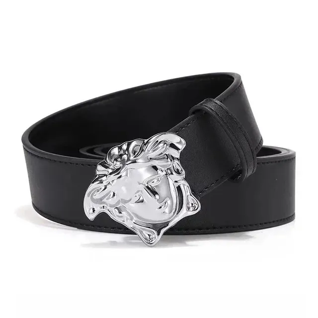 Versace Medusa Belt Silver Medusa Buckle