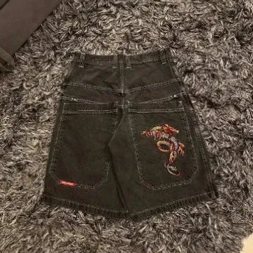 Supreme Denim Shorts Embroidered Dragon