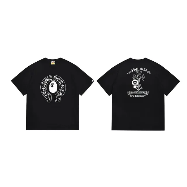 Short-Sleeve Tee Chrome Hearts x BAPE