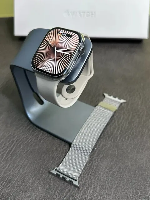Apple Watch Ultra 2 Titanium with White Sport Band