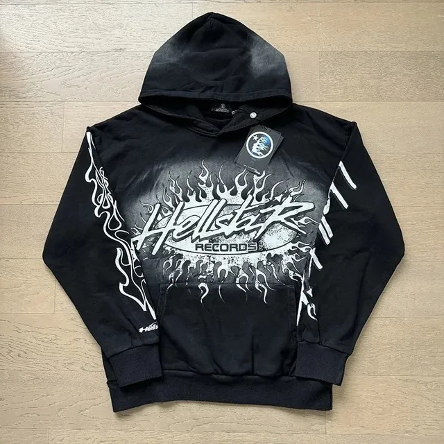 Hoodie Hellstar Records Flame Print