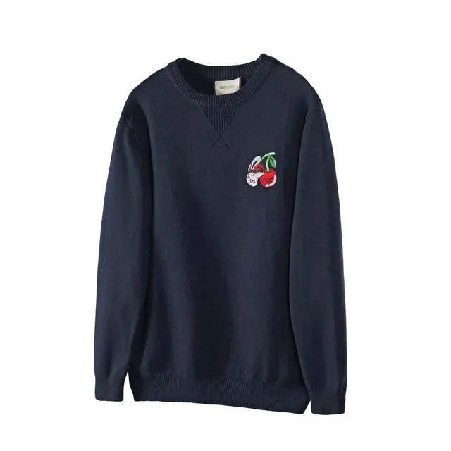 Gucci Knit Sweater Cherry Embroidery