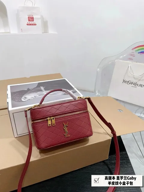 Saint Laurent Gaby Mini Box Bag Quilted Leather