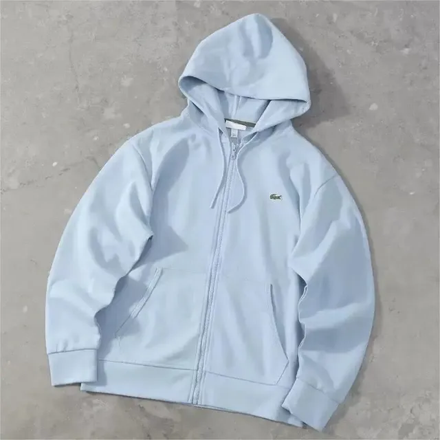 高品质拉链浅蓝色