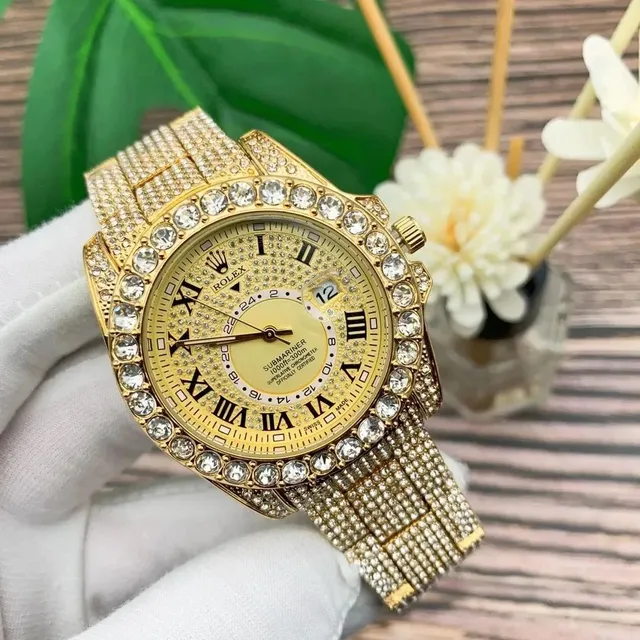 Rolex Submariner Ice Cube Diamond Bezel and Bracelet