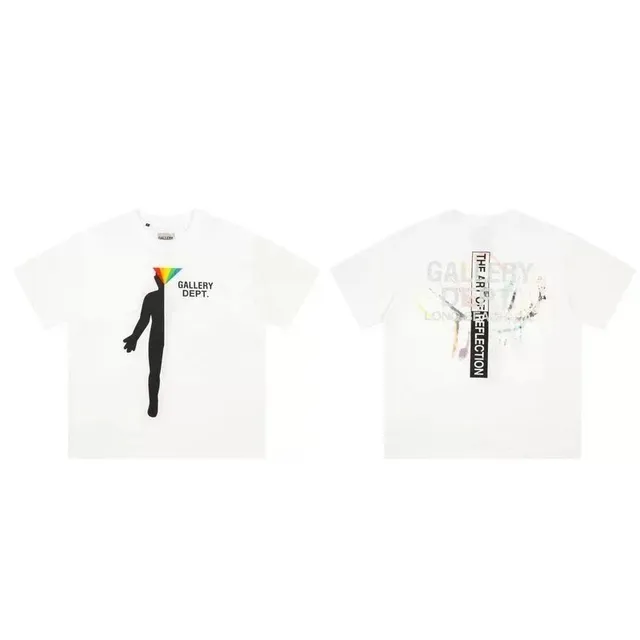 Gallery Dept. Graphic Tee Rainbow Prism Silhouette