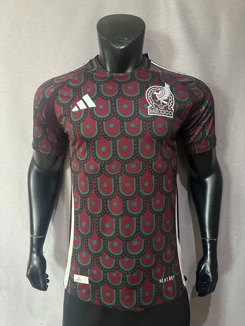 Adidas Mexico National Team Jersey Peacock Pattern