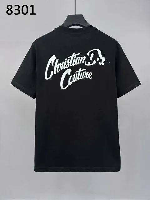 Dior Graphic Tee White Logo Print