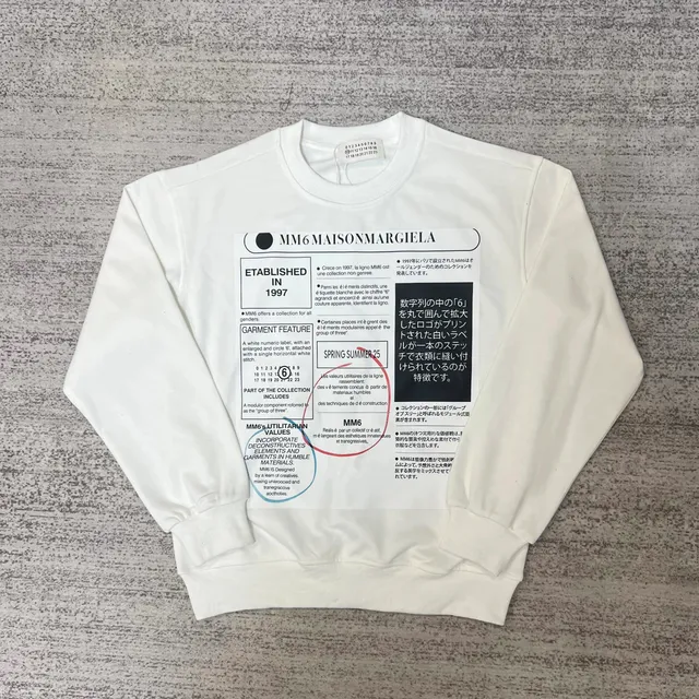 Maison Margiela Crewneck Sweatshirt MM6 Graphic Print