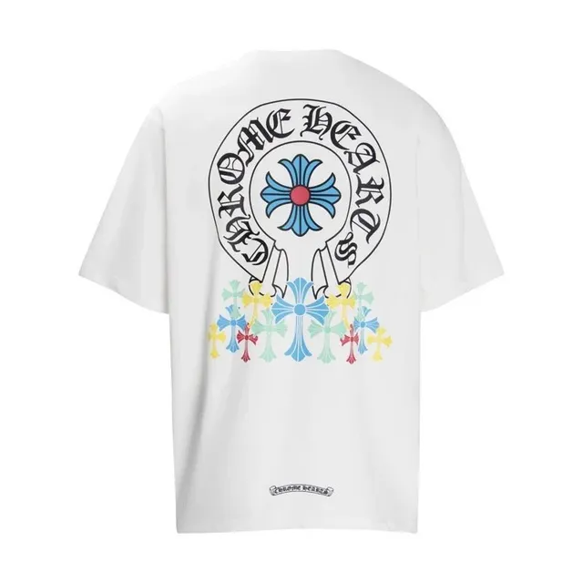 Chrome Hearts Graphic Tee Cross Logo Print