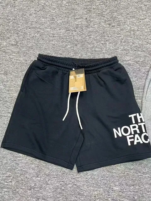 The North Face Logo Shorts Black with White Logo