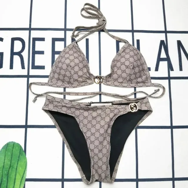 Gucci Triangle Bikini Set GG Monogram