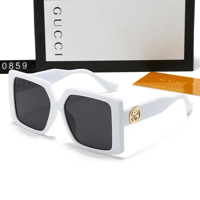 Gucci Square Sunglasses GG Logo Temple