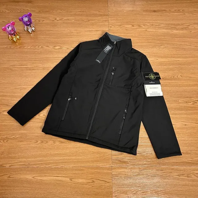 Stone Island Soft Shell Jacket Black