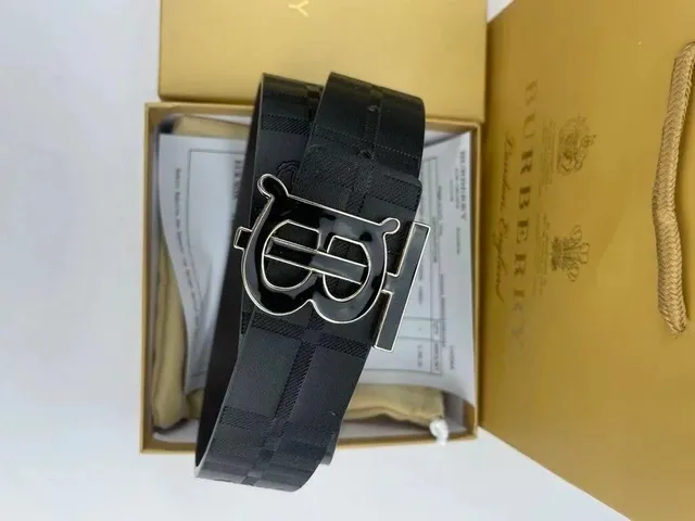 Burberry Monogram Belt TB Logo Buckle