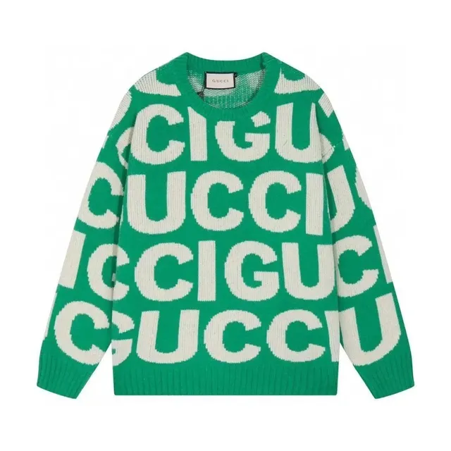 Gucci Logo Knit Sweater GG Print
