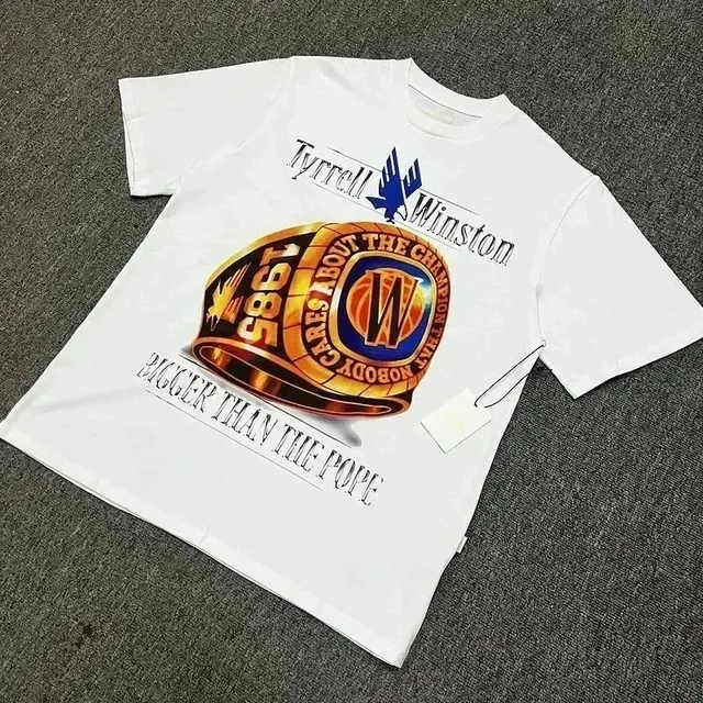 Travis Scott Graphic Tee 1985 Championship Ring Print
