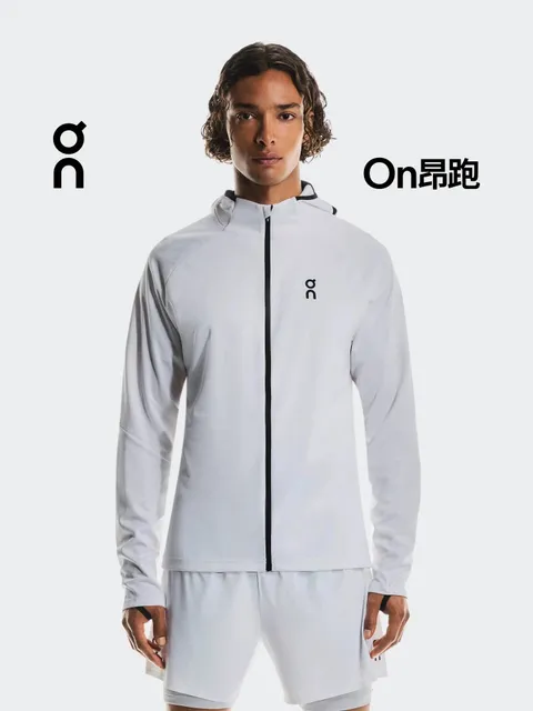 On Cloud Jacket White Black Trim