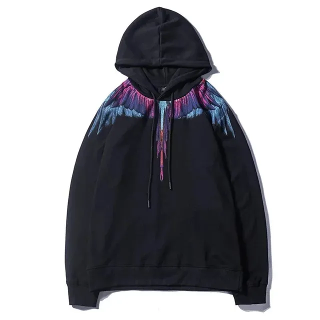 Marcelo Burlon Wings Hoodie Multicolor Wings Print
