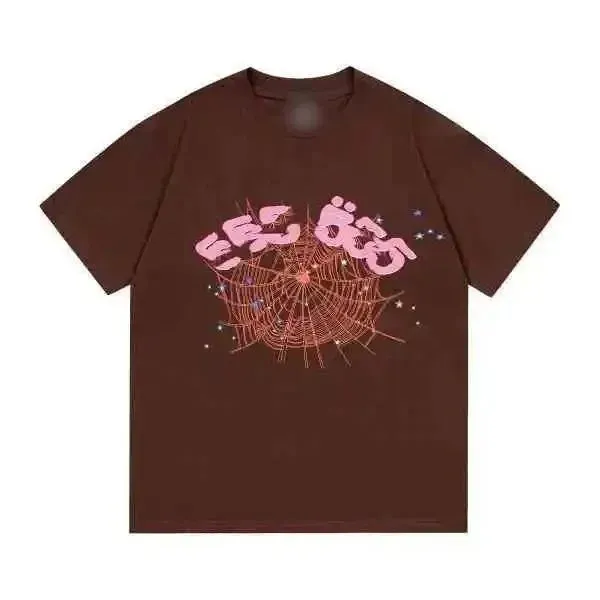 Sp5der Graphic Tee Spiderweb Print