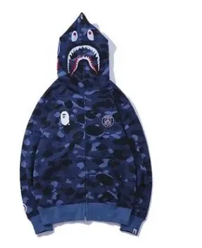 BAPE × Paris Saint-Germain Shark Hoodie Camouflage