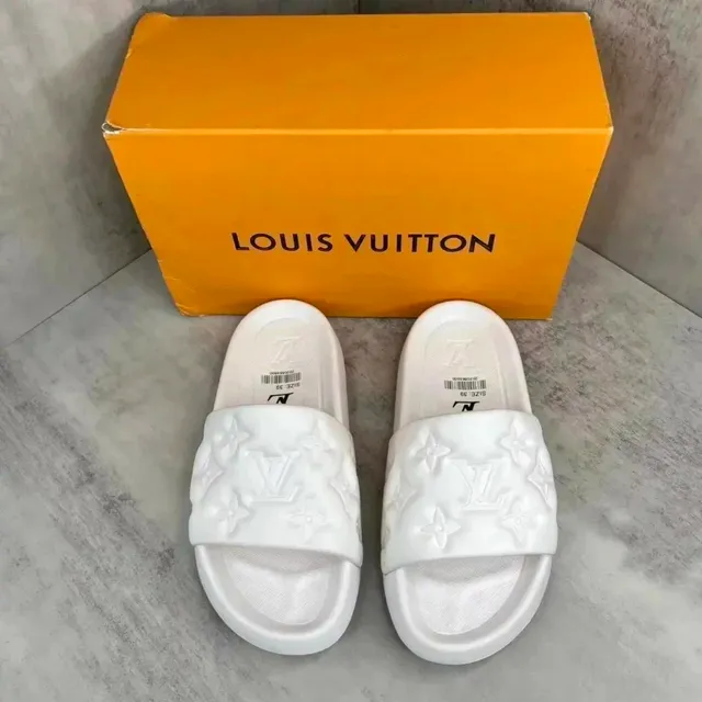 Louis Vuitton Slide Sandal Monogram Embossed