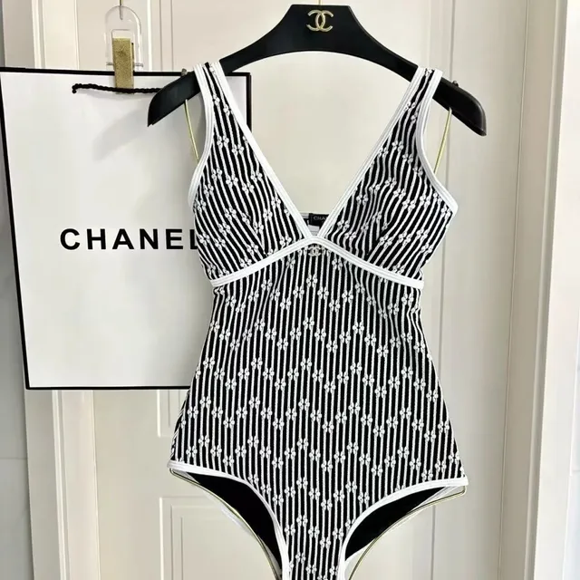 Chanel Bodysuit Striped Floral