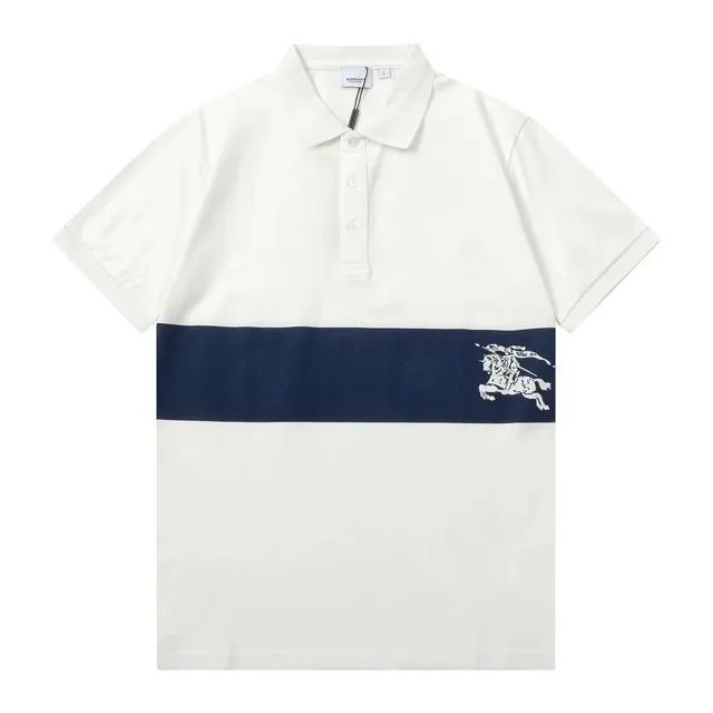 Burberry Polo Shirt Equestrian Knight Stripe