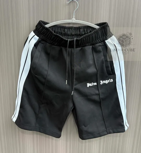 Palm Angels Track Shorts Logo Stripe