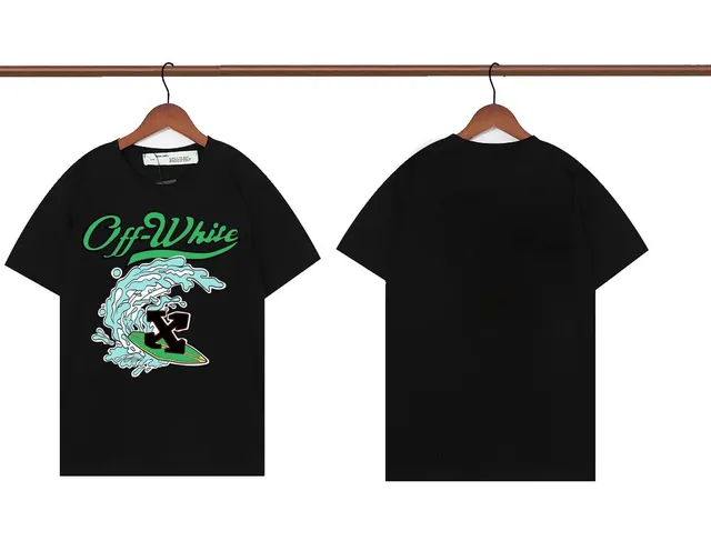 Off-White Graphic T-Shirt Surf Wave