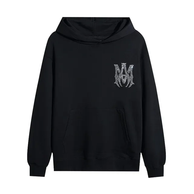Amiri Hooded Sweatshirt Crystal Logo