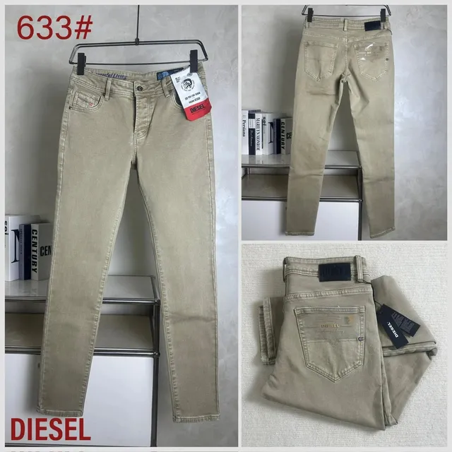 Diesel Slim Fit Jeans Washed Beige