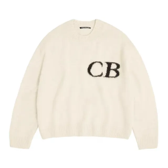 Cole Buxton CB Logo Sweater Oversized Knit