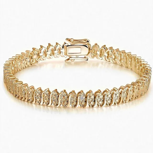 Link Bracelet Pave Crystal
