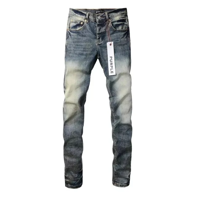 Purple Brand Slim Fit Jeans Acid Wash Gradient