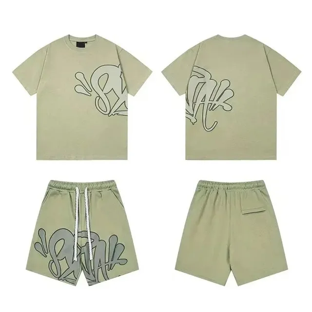 Syna World Graffiti Tee and Shorts Set Graffiti Print
