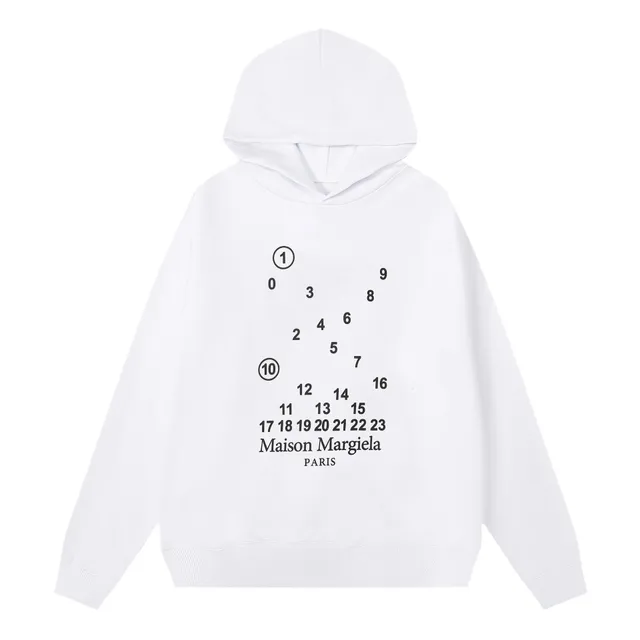 Maison Margiela Hooded Sweatshirt Number Print