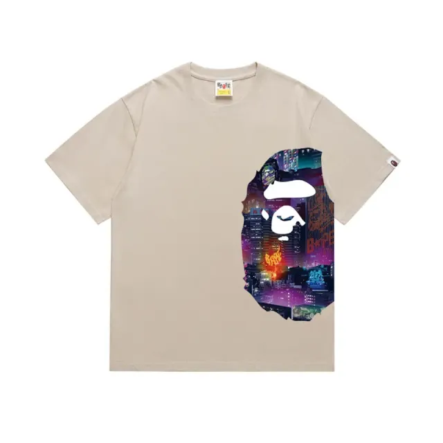 BAPE Ape Head Tee Neon City Print