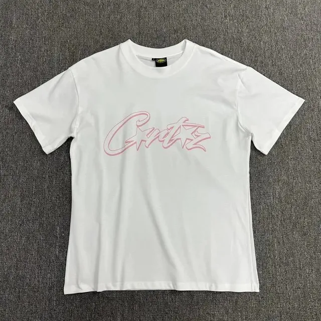 Corteiz T-Shirt Pink Script Logo