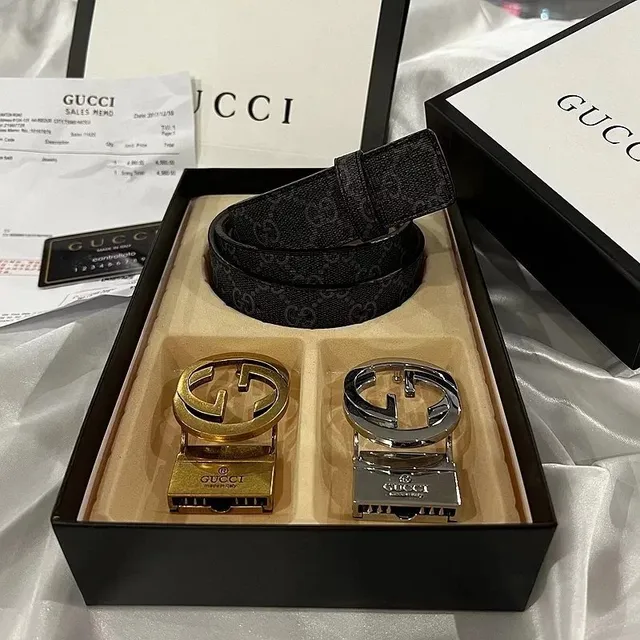 Gucci Double G Buckle Belt Interchangeable Buckles