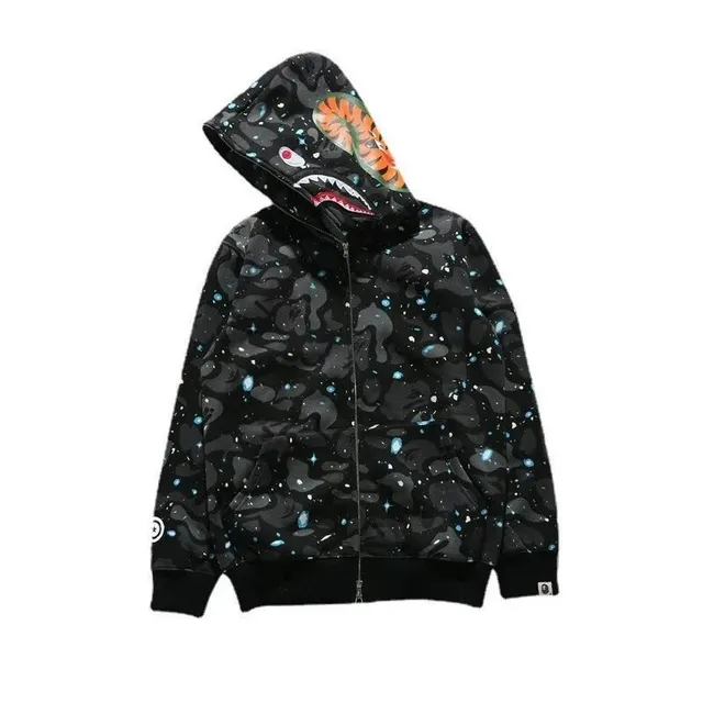 BAPE Shark Hoodie Galaxy Camo