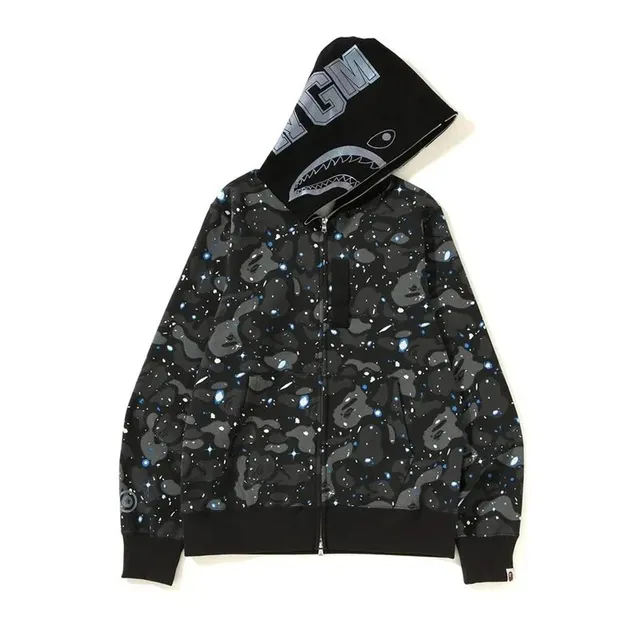 BAPE Shark Hoodie Galaxy Camo