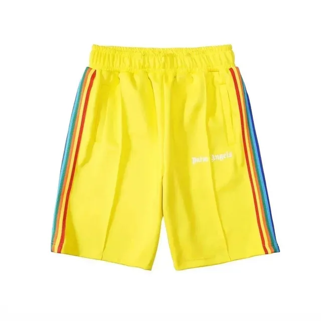 Palm Angels Track Shorts Rainbow Stripe